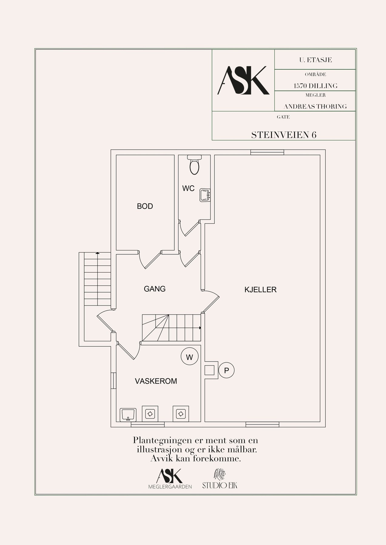 Plantegning kjeller Galleribilde
