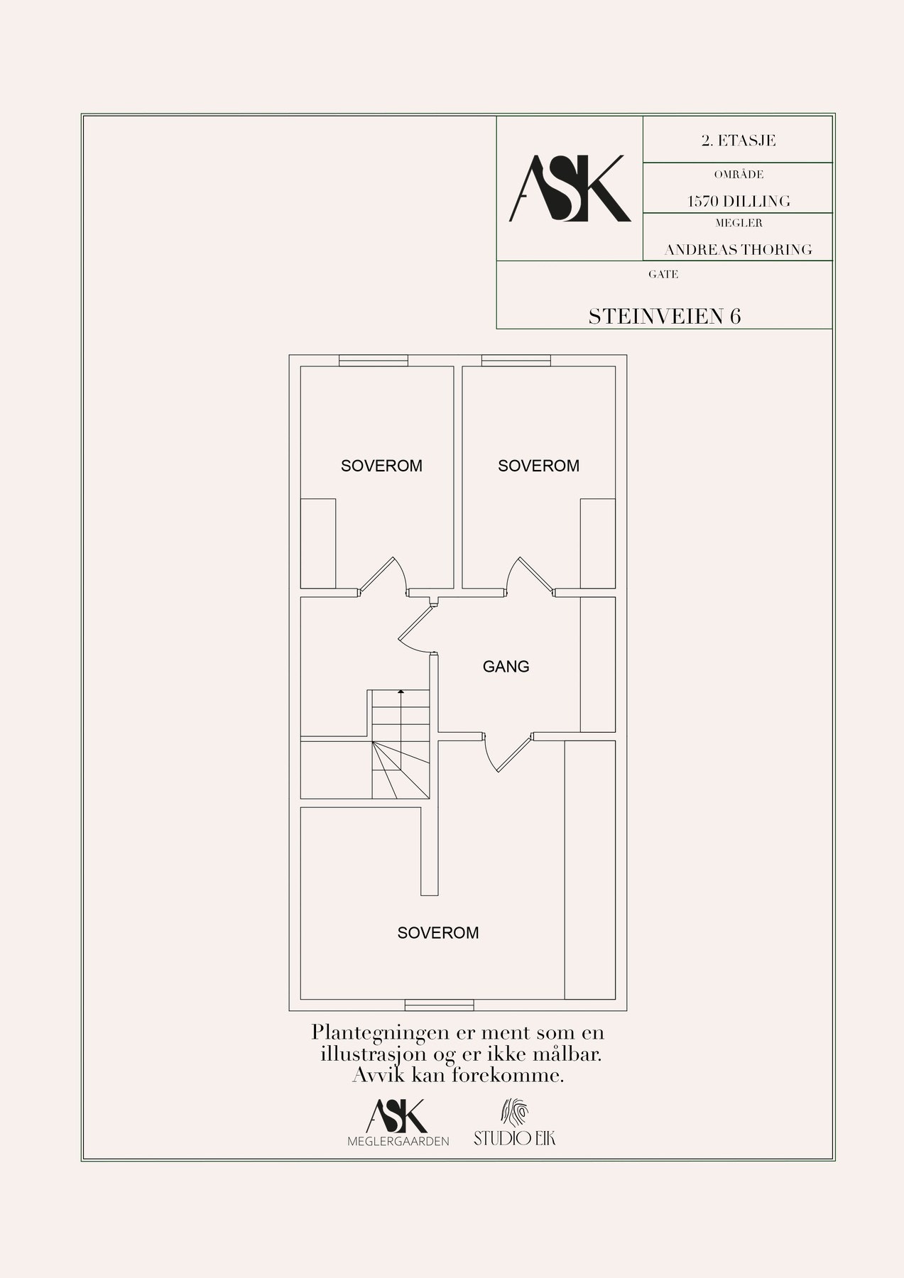 Plantegning 2. etasje Galleribilde