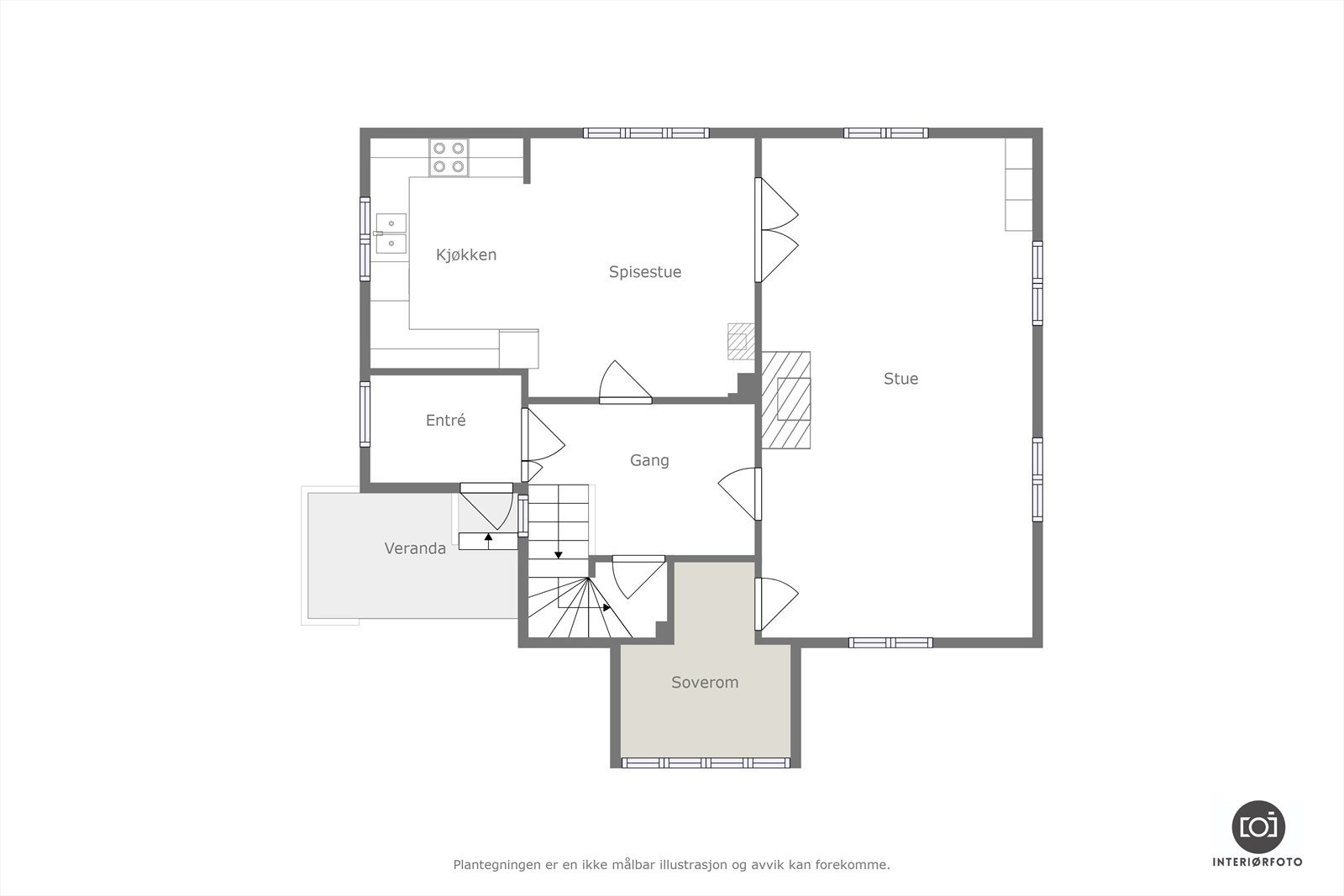 Plantegning Galleribilde