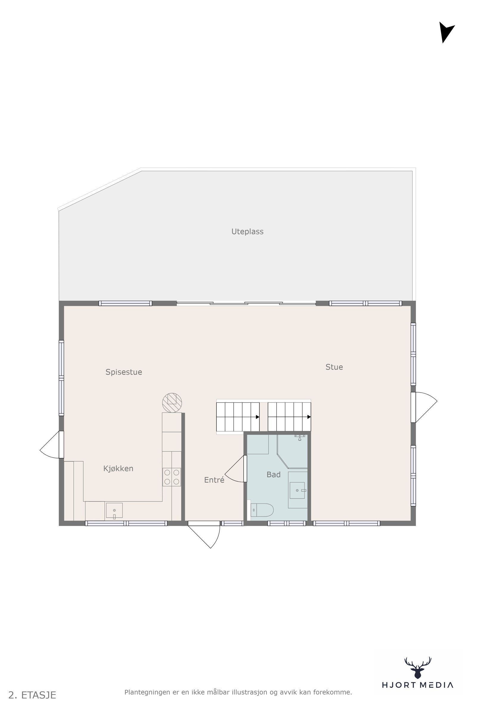 Plantegning 1. etasje. Galleribilde