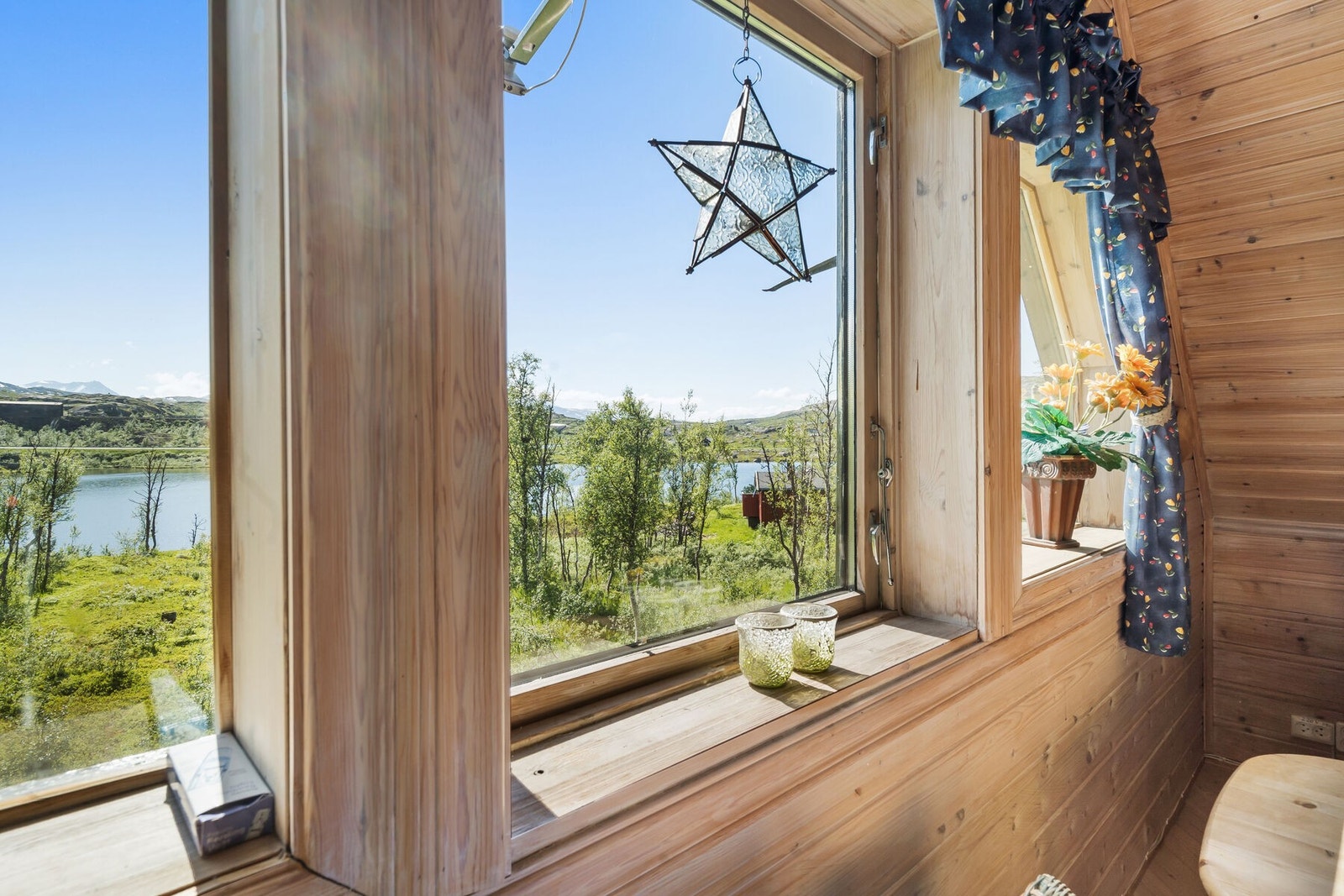 Legg merke til utsikten mot Pettersenvatnet. Galleribilde