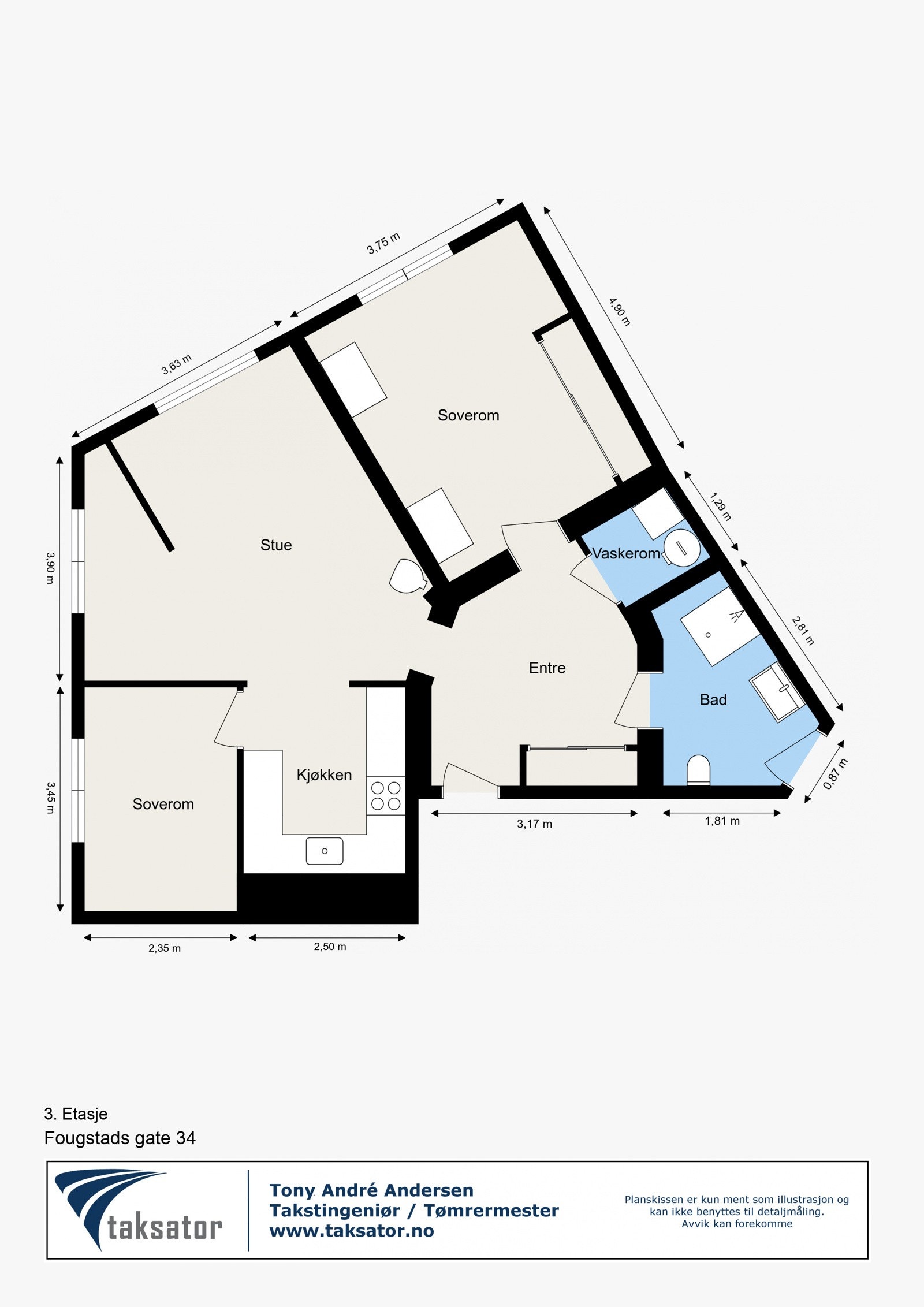 Plantegning Galleribilde