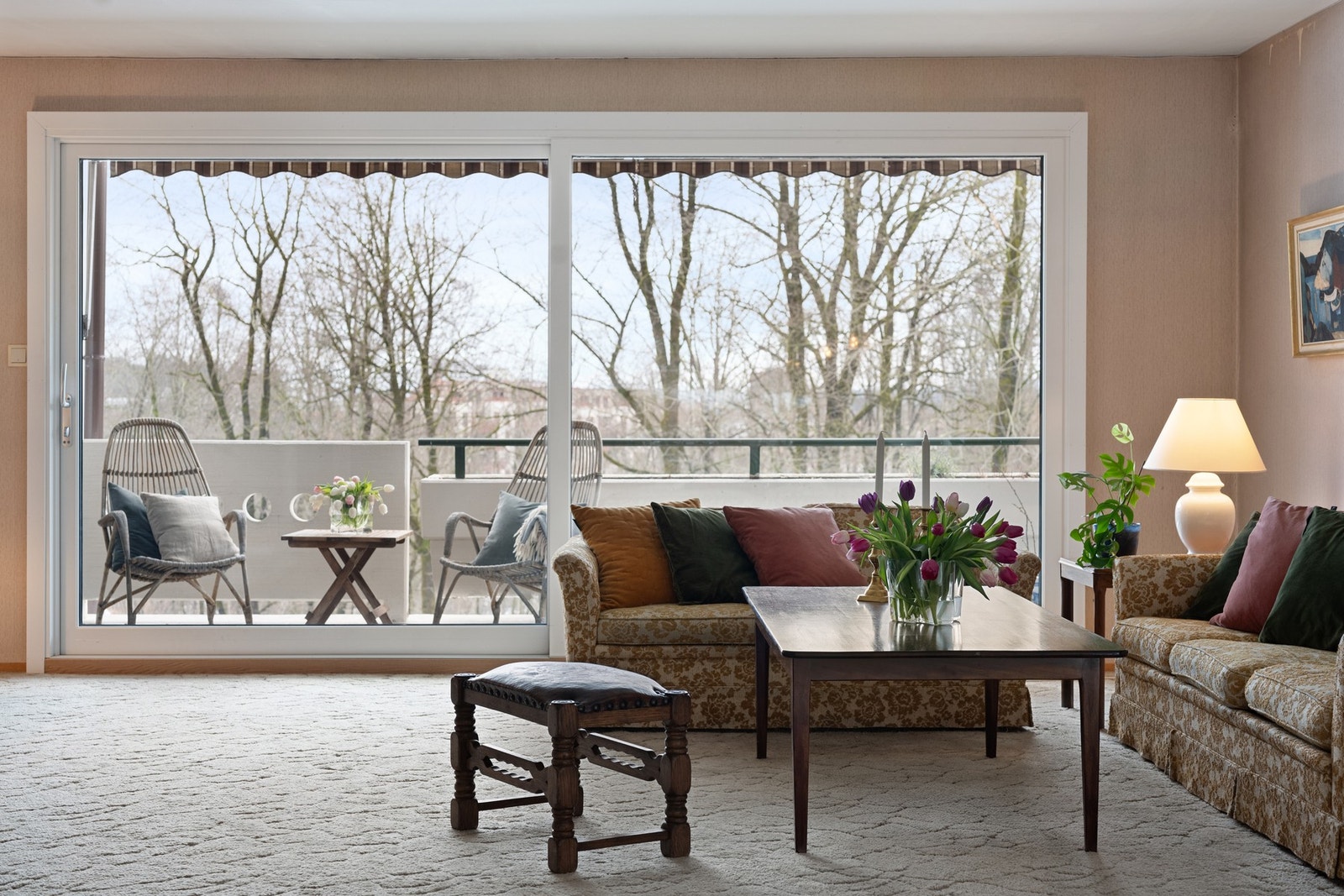 Den ene balkongen har utgang fra stuen Galleribilde