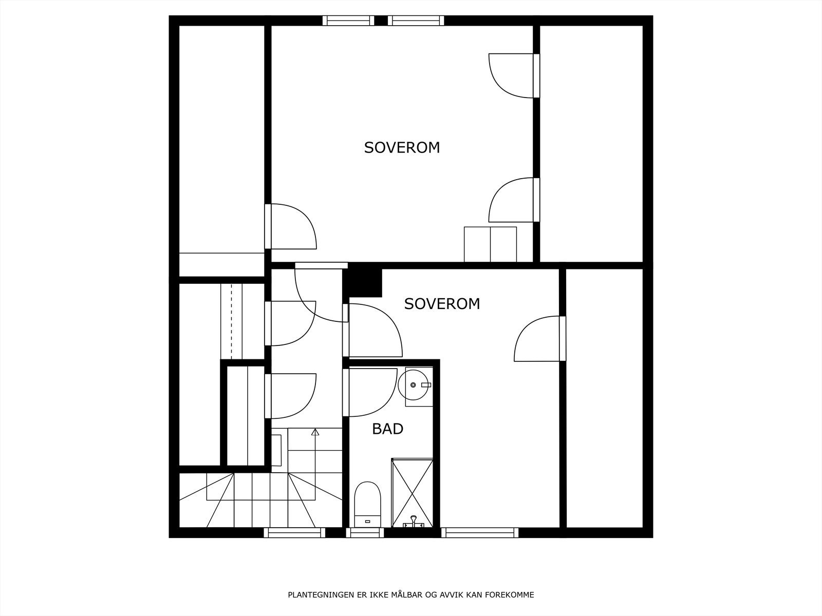 Plantegning loft Galleribilde