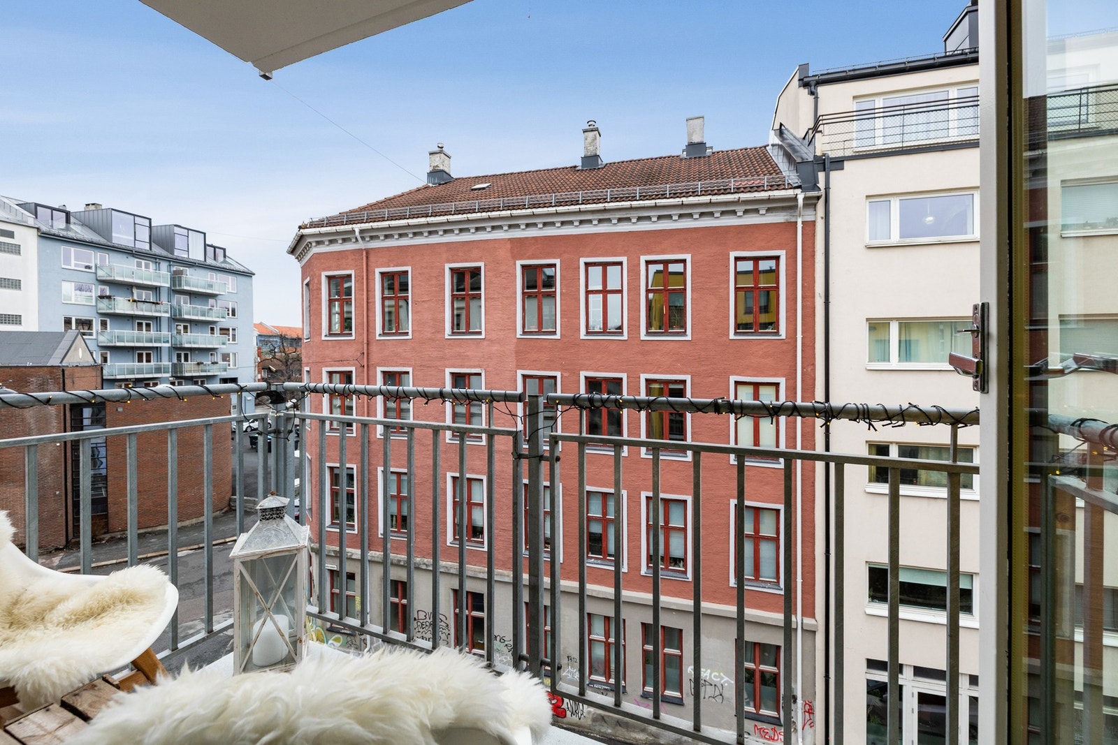 Utsikt fra balkongen. Galleribilde