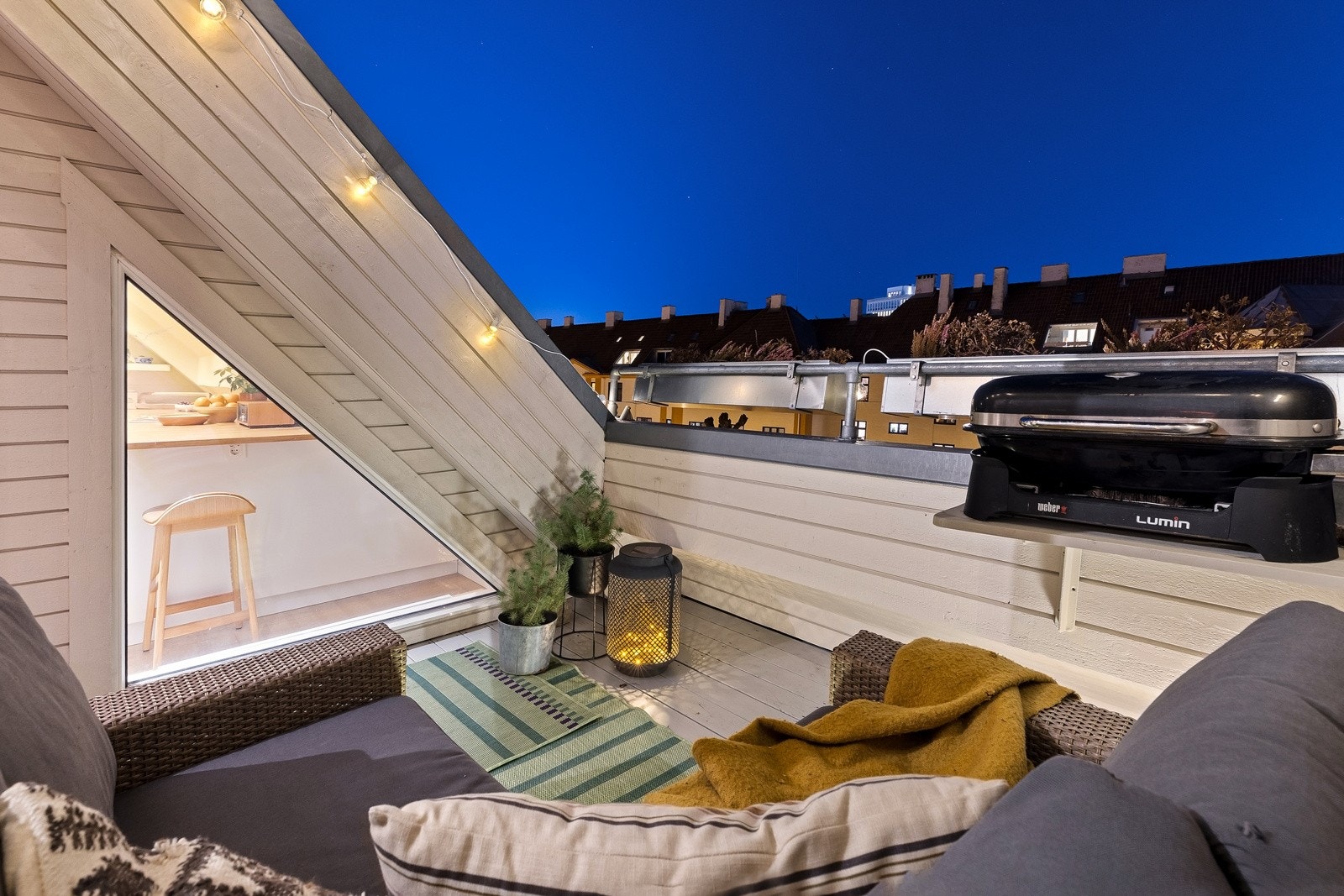 Takterrassen er på ca. 6 kvm. Galleribilde