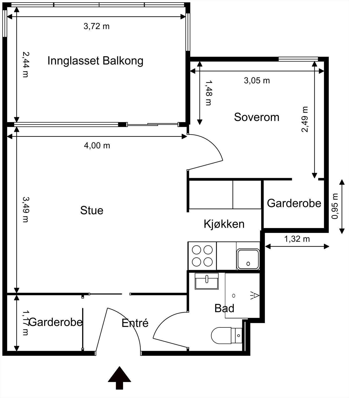 PLANTEGNING - 4. Etasje Galleribilde