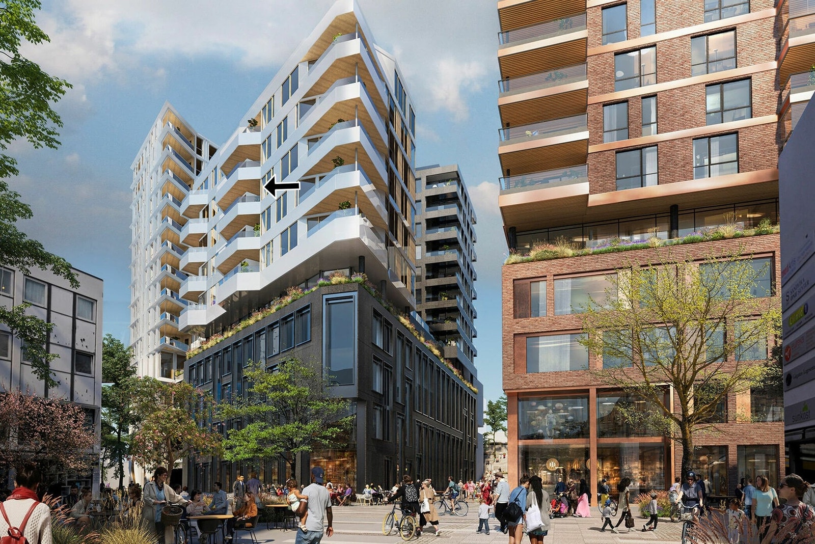 Helgerudkvartalet er tegnet av LPO arkitekter Galleribilde