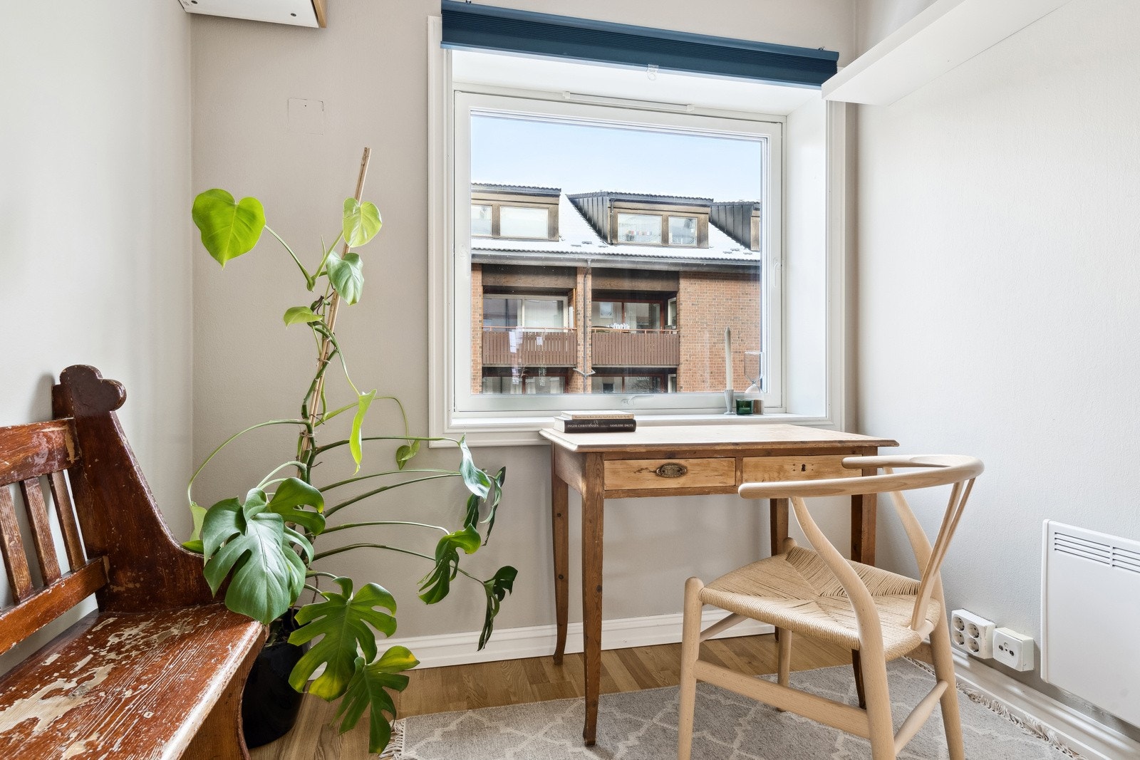 Det andre soverommet kan benyttes som kontor eller hobbyrom, alt ettersom hva man trenger. Galleribilde