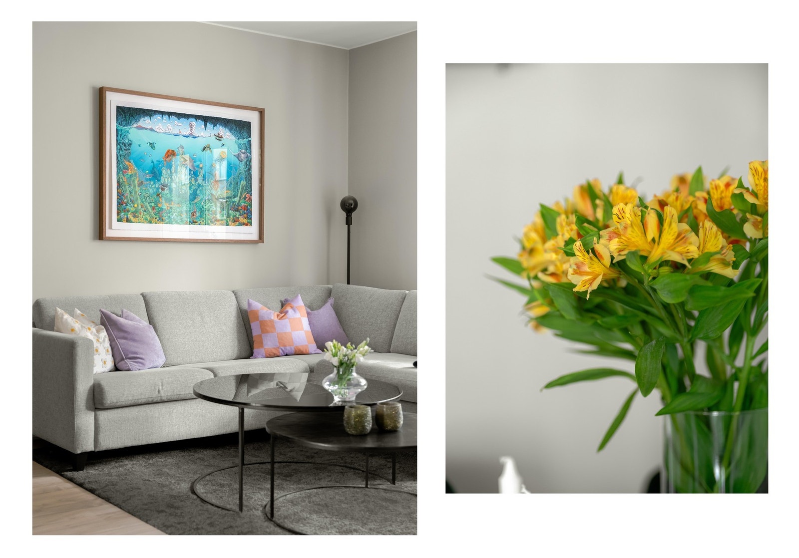 Stuen er leilighetens naturlige oppholdsrom og det av god grunn. Rommet er lyst og luftig med store vindusflater som slipper inn rikelig med dagslys. Galleribilde