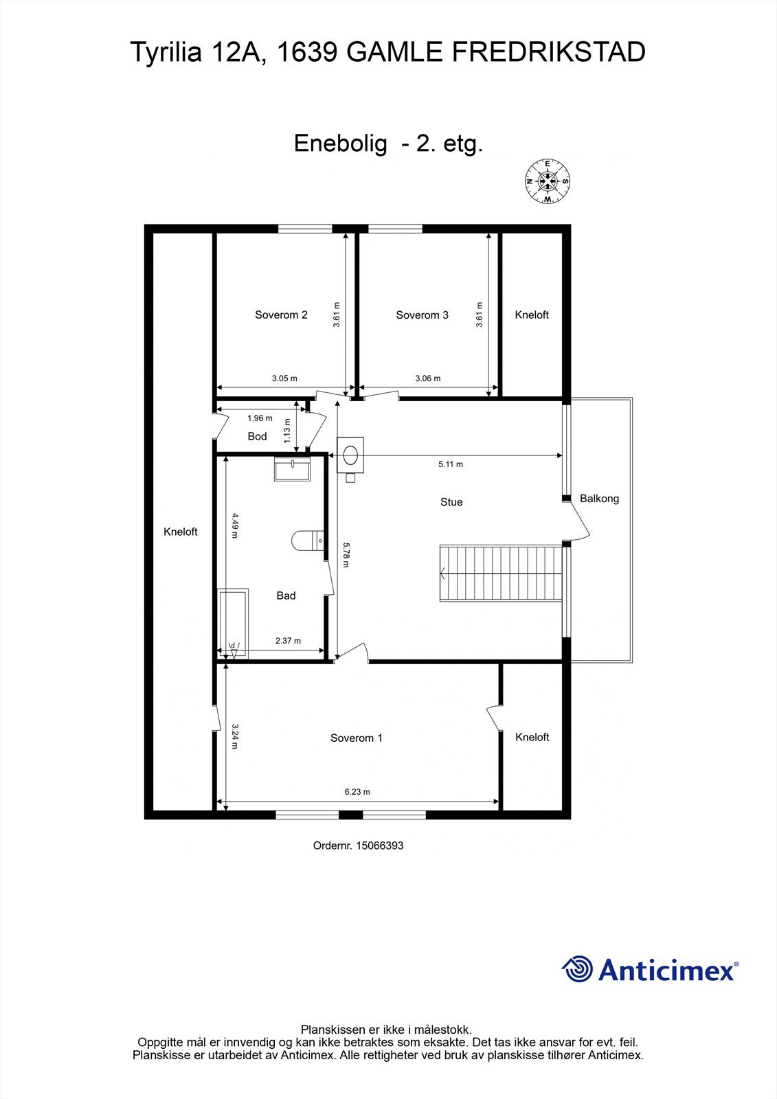 Veiledende skisse av andre etasje. Galleribilde
