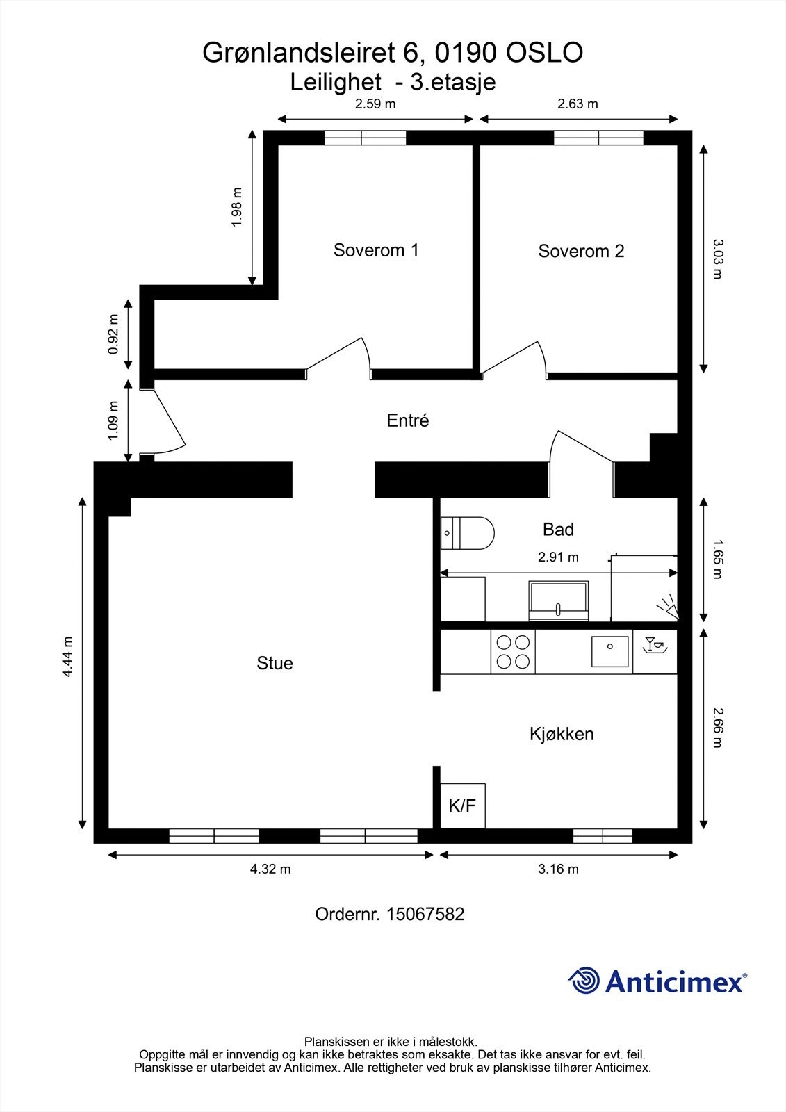 Plantegning Galleribilde