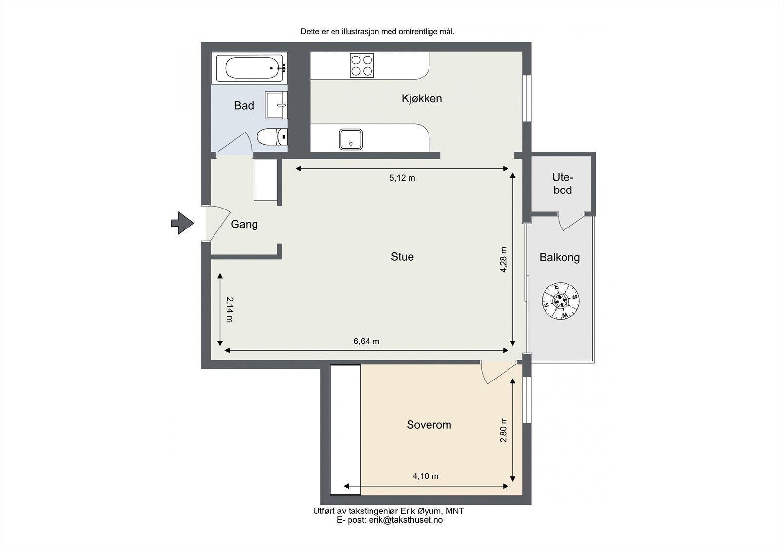 Plantegning Galleribilde