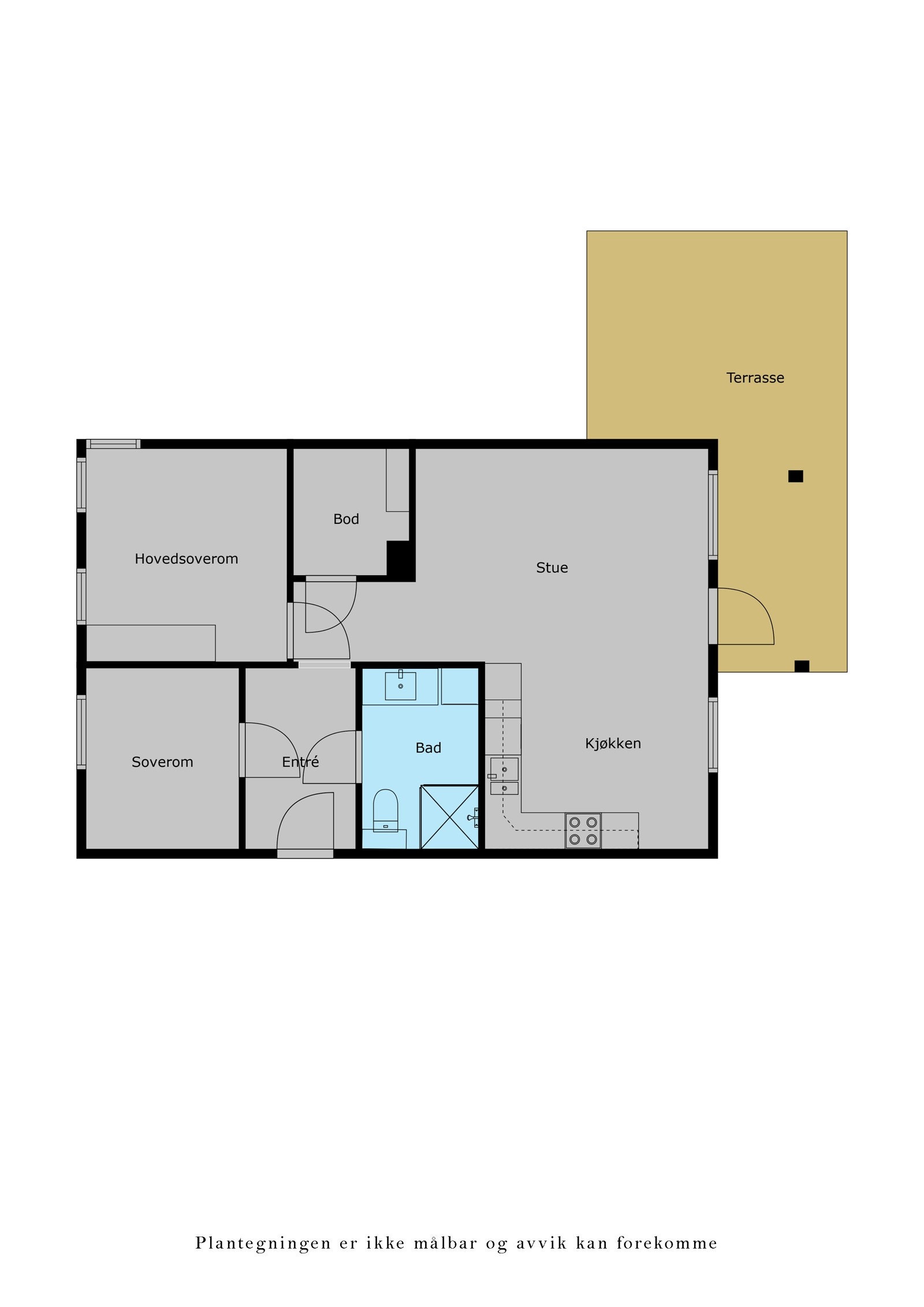 Veiledende plantegning. Galleribilde