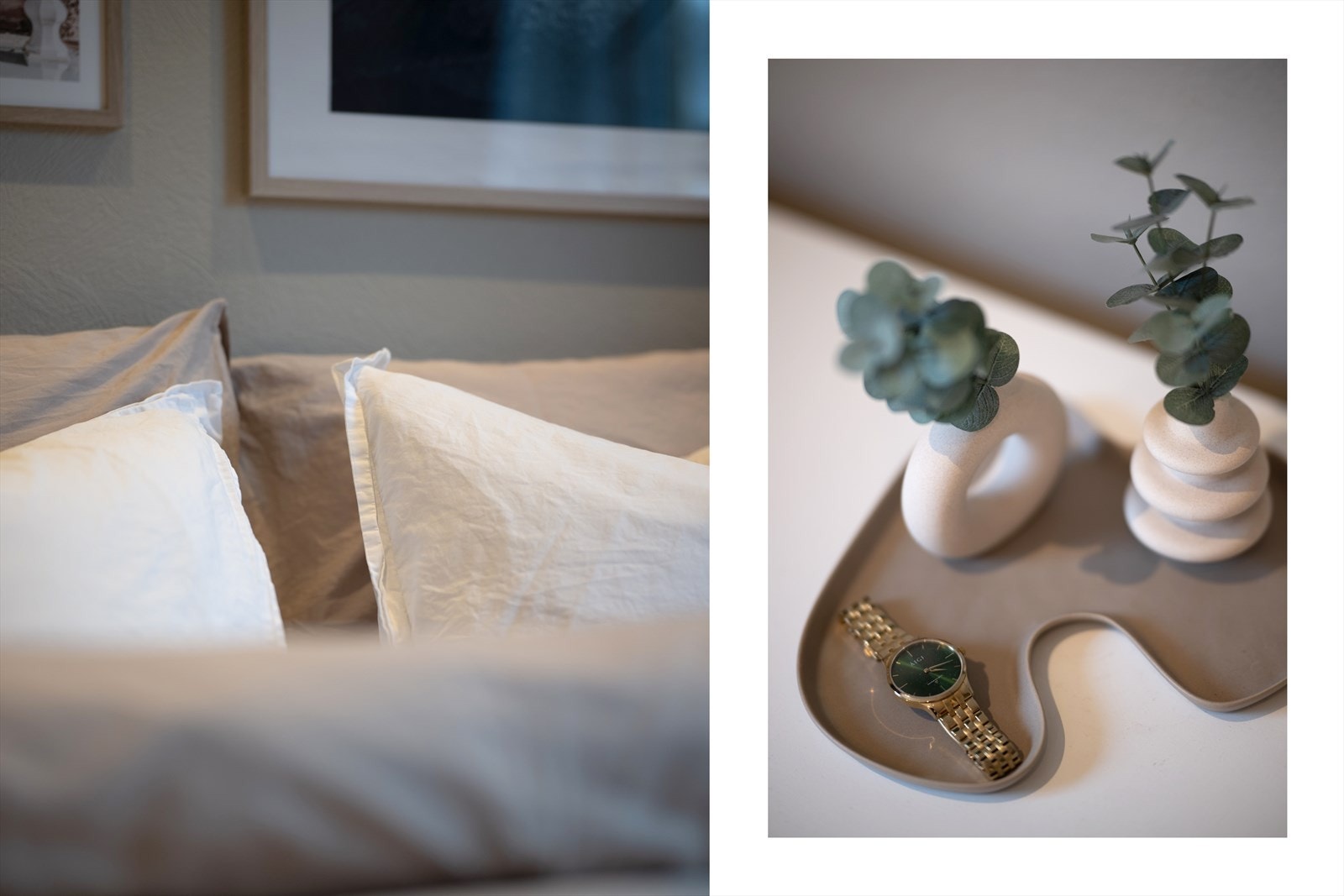 Veggflatene er malt opp i en behagelig fargetone, og her er det bare å trekke seg tilbake og nyte kveldsroen Galleribilde