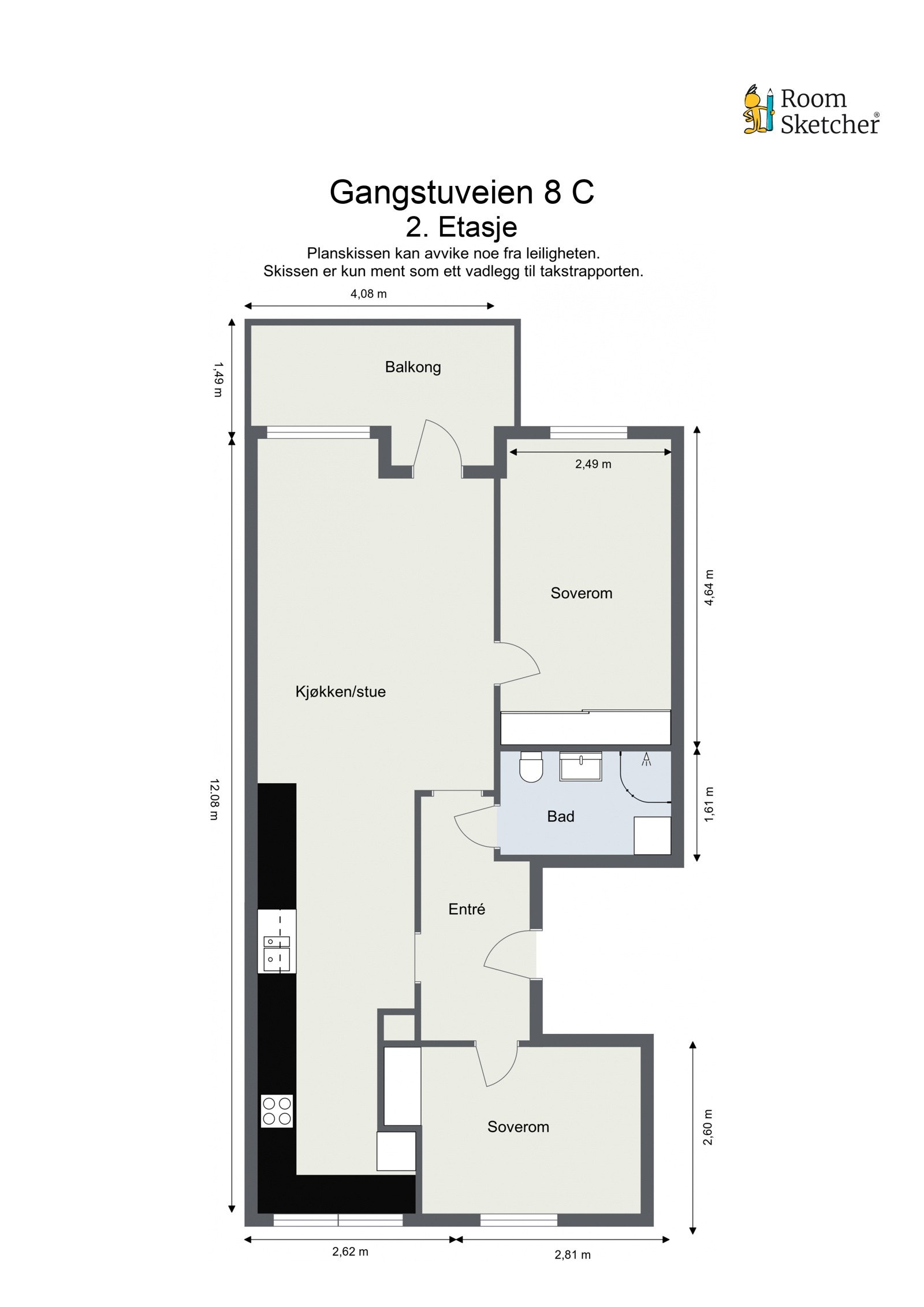 Plantegning Galleribilde