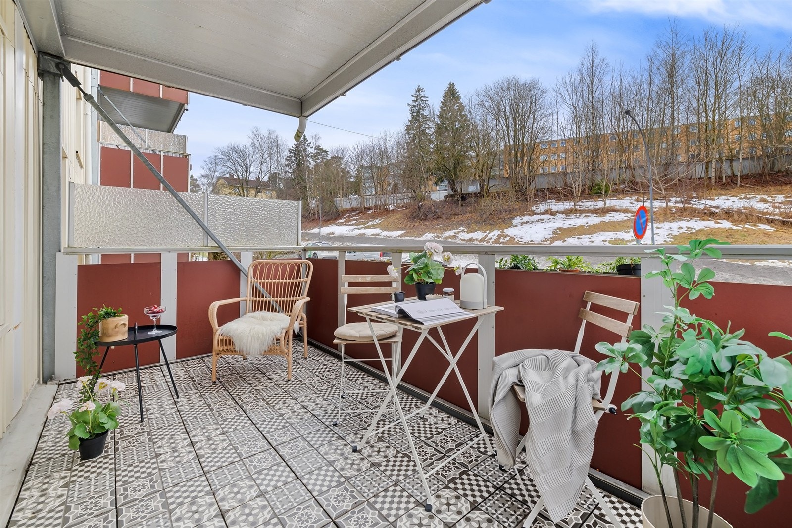 Rekkverkshøyden er på 102 cm. Galleribilde