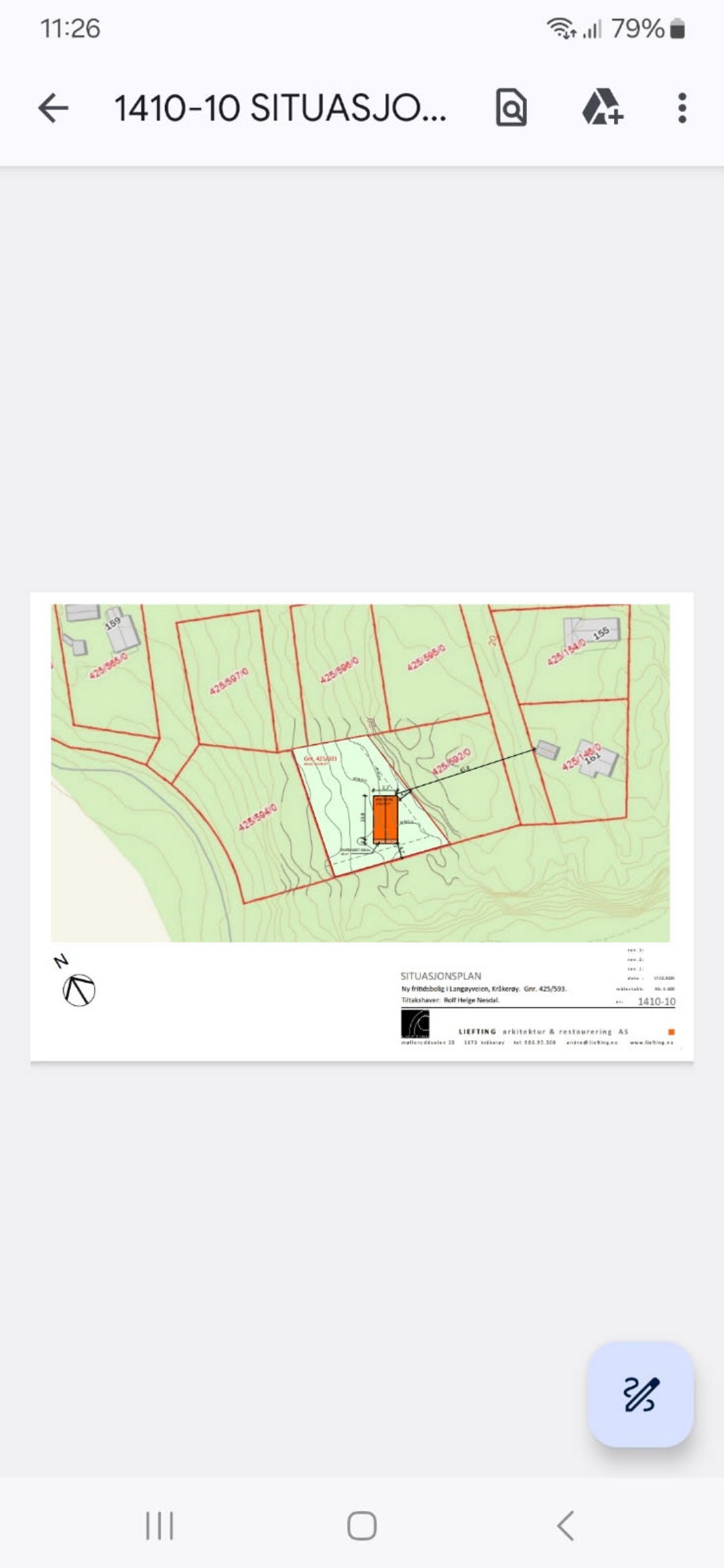 Beste plassering av hytte på tomten for utsikt mot Innseilingen Galleribilde