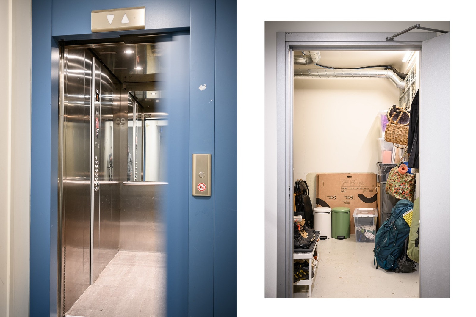 Leiligheten har enkel adkomst via en oppgang med heis.
Disponibel kjellerbod på ca. 7 kvm. Galleribilde