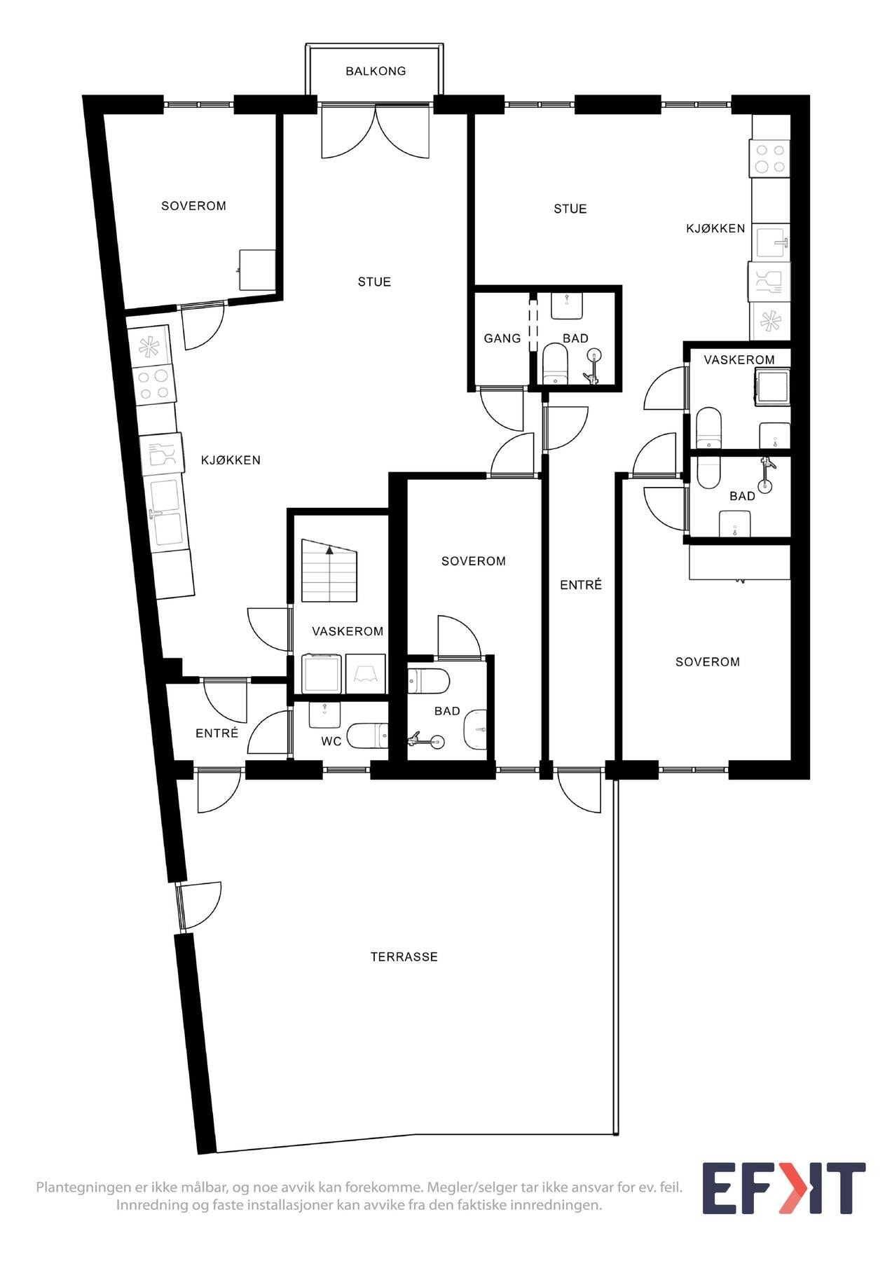 Planskisse over 2.etasje. Galleribilde