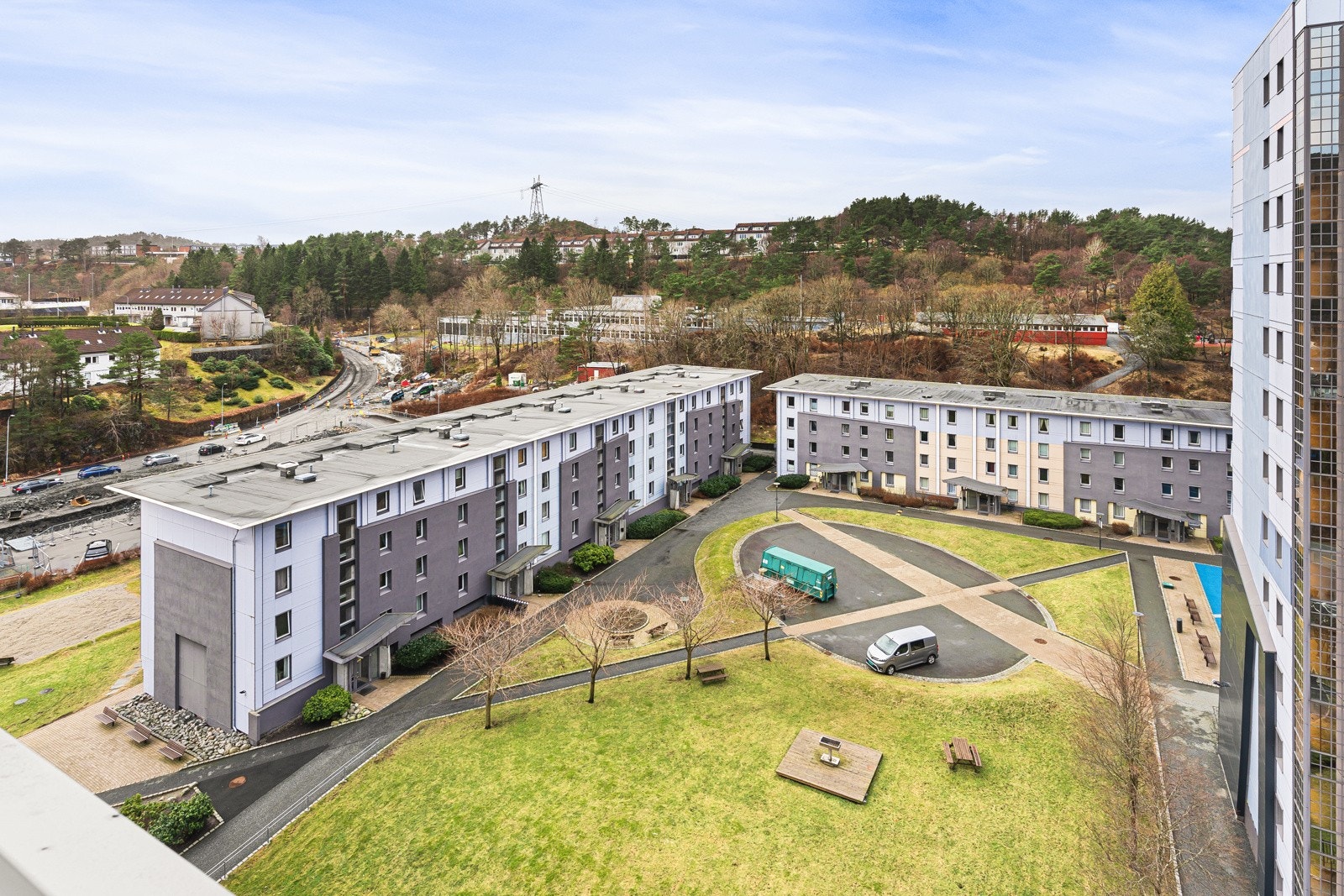 Utsikt fra balkongen. Galleribilde