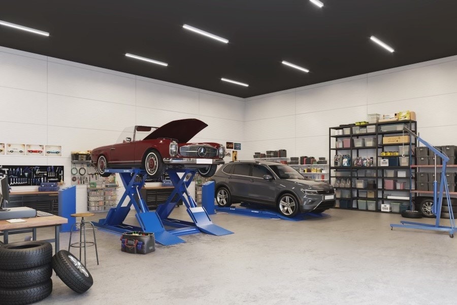 Illustrasjon fra typisk lagerbod Galleribilde