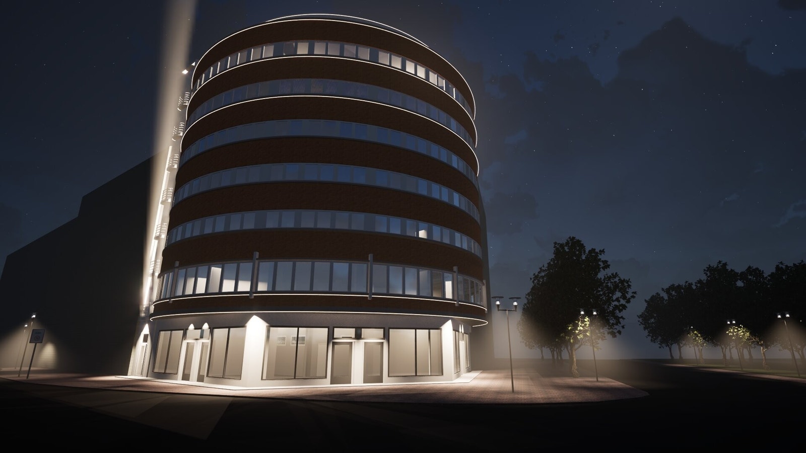 Illustrasjon av bygget Galleribilde