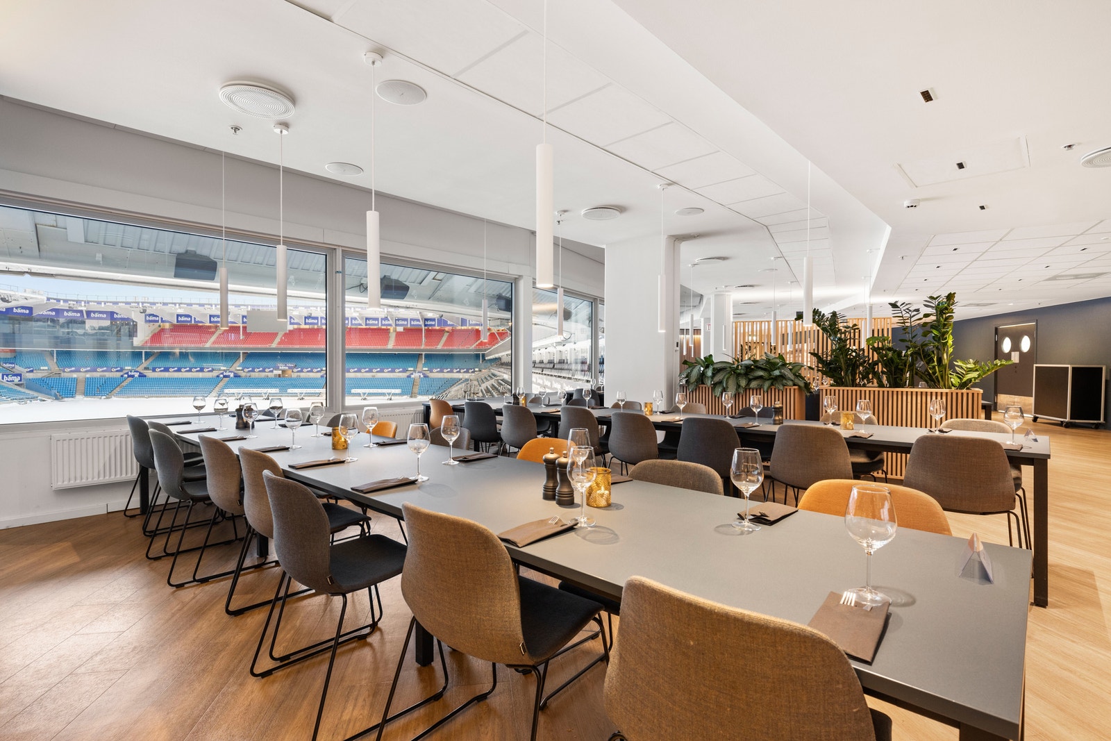 MEET fasilitetene på Ullevaal. På kampdag er dette en del av "vip" tilbudet. Galleribilde