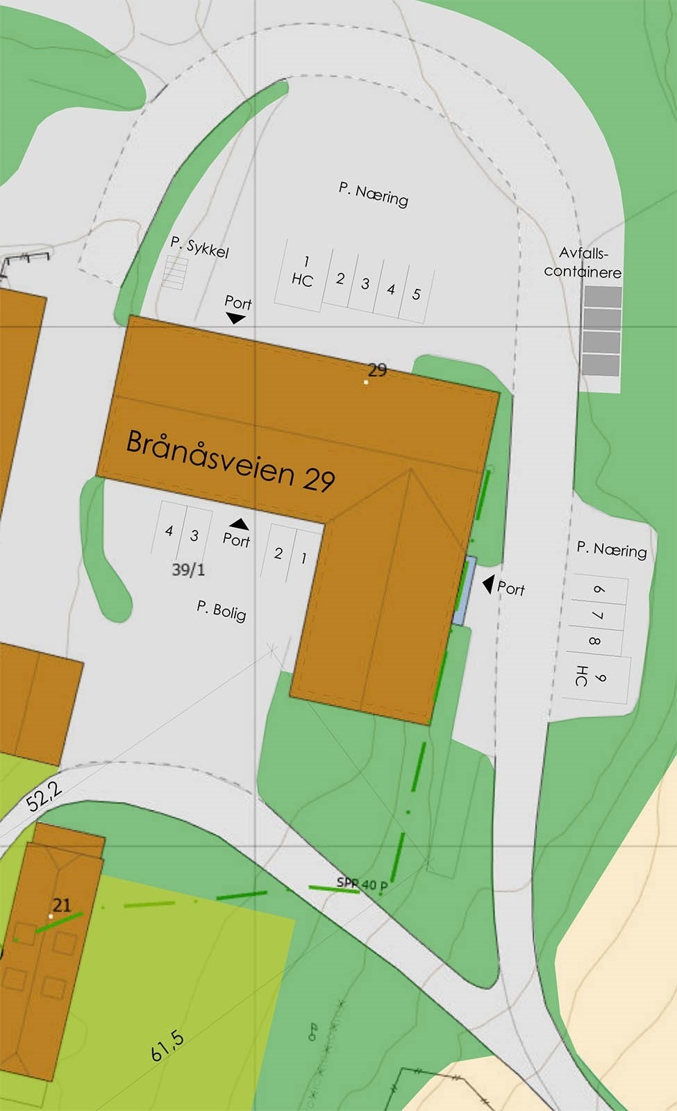 Situasjonsplan. Galleribilde