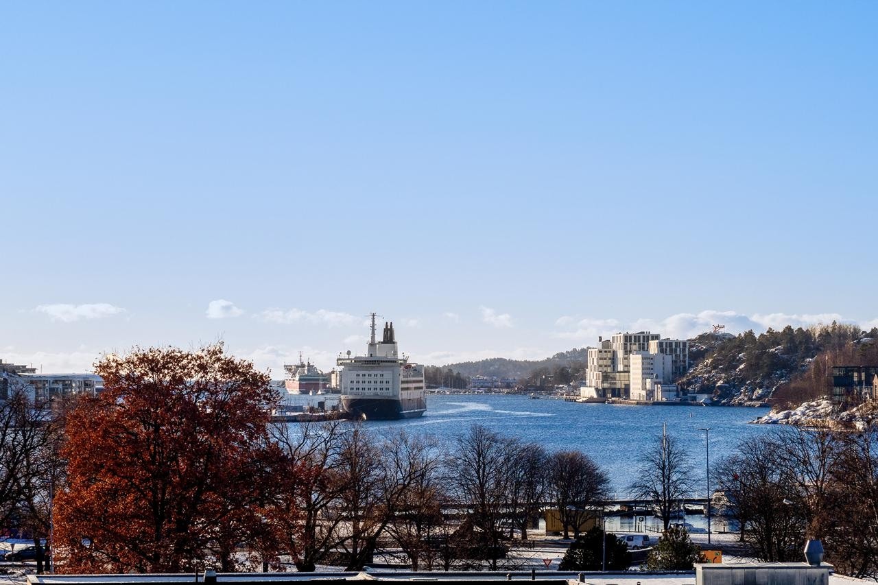 Utsikt syd fra 6. etasje Galleribilde