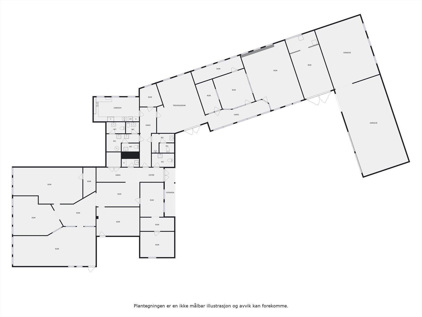 Plantegning. Galleribilde