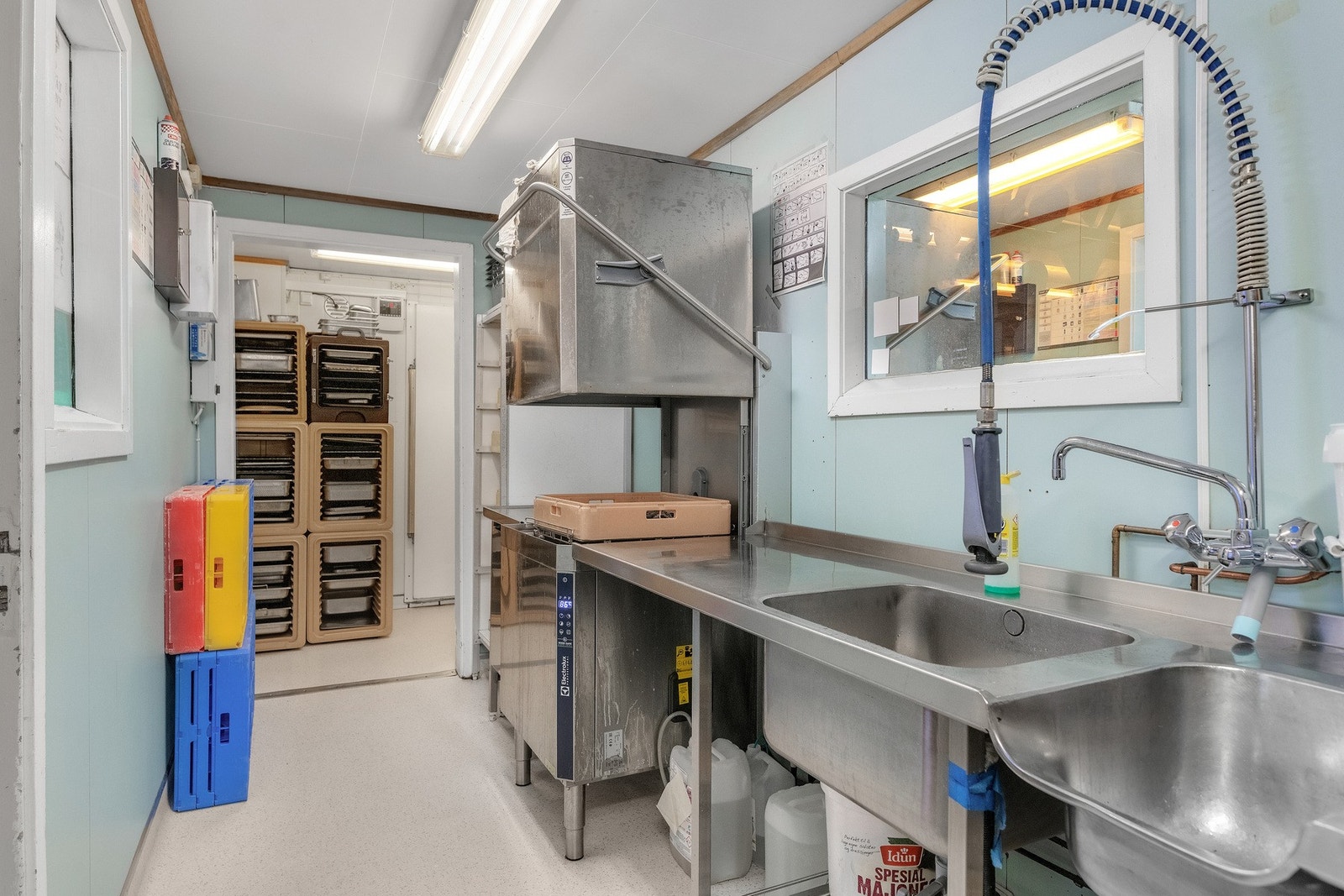 Oppvask område. Galleribilde