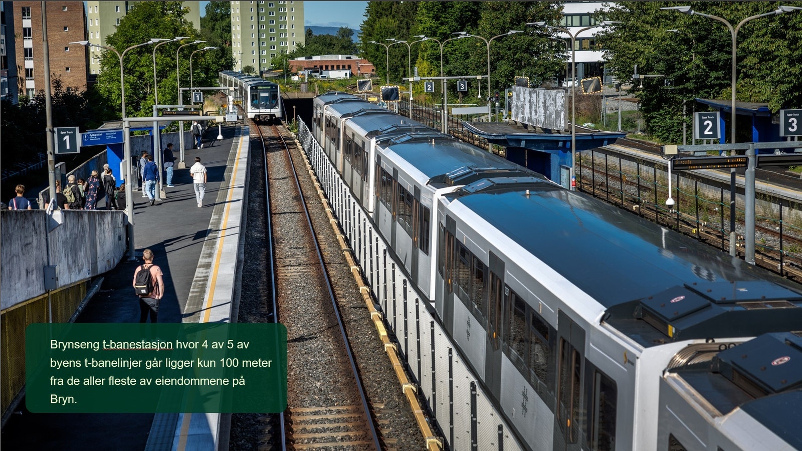 10 minutter med T bane til sentrum Galleribilde