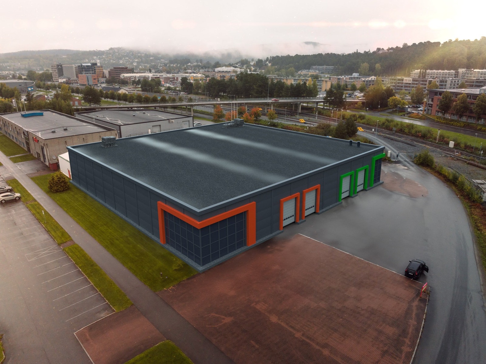 Illustrasjon av foreslått nybygg Galleribilde