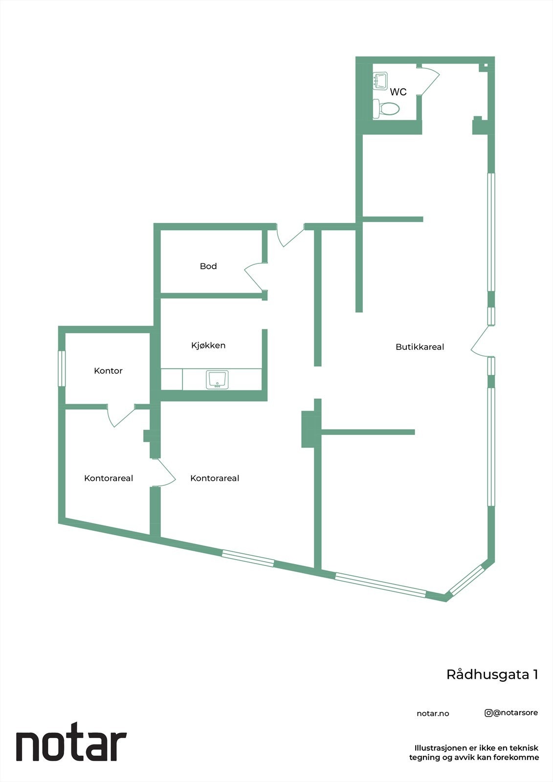 Plantegning Galleribilde