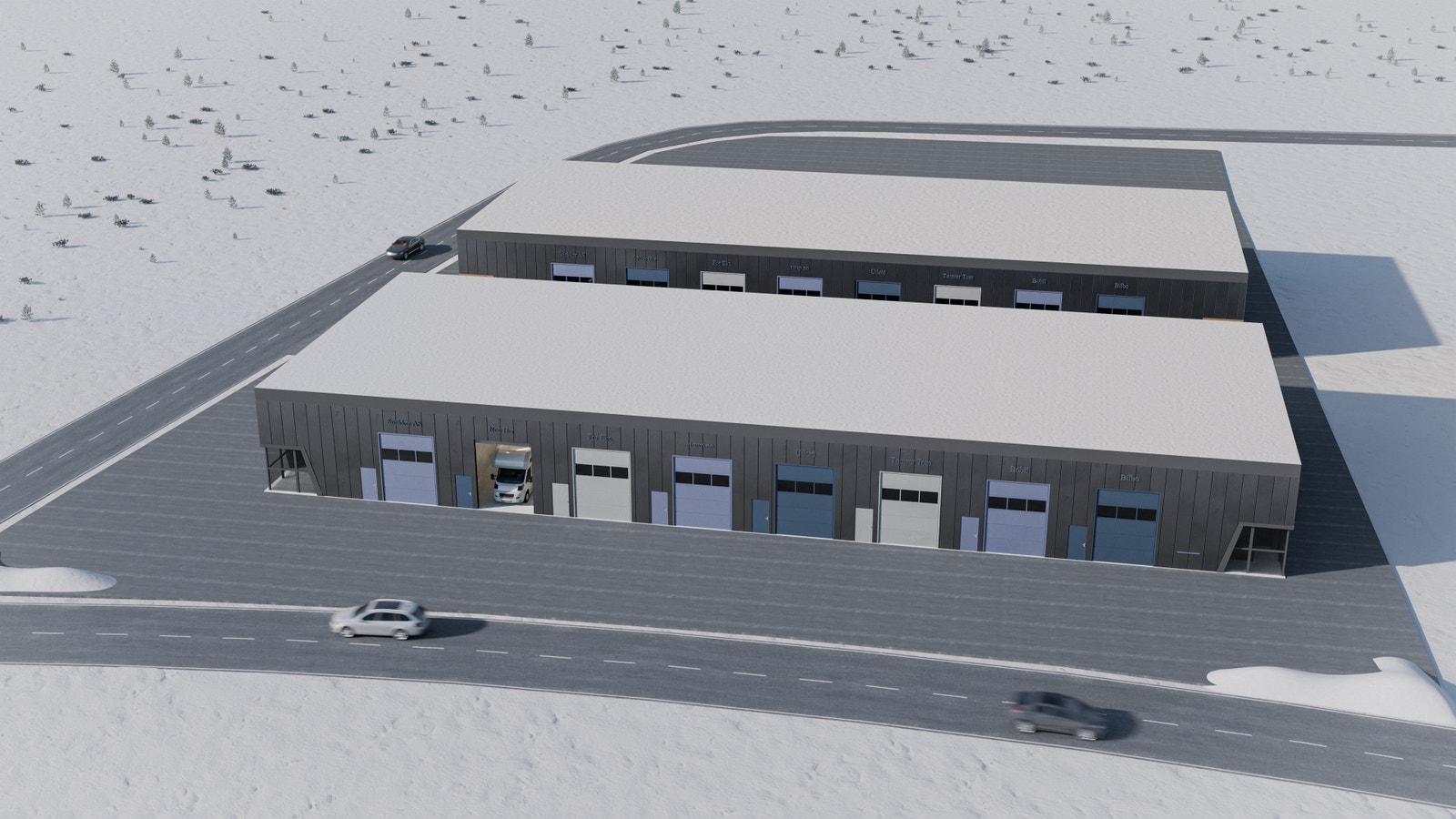 Illustrasjons bilder Notodden Vinter 2 Galleribilde