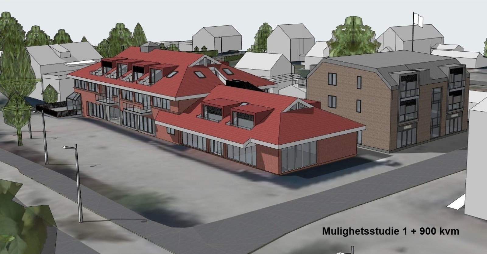 Mulighetsstudie 1 : pluss 900 kvm Galleribilde