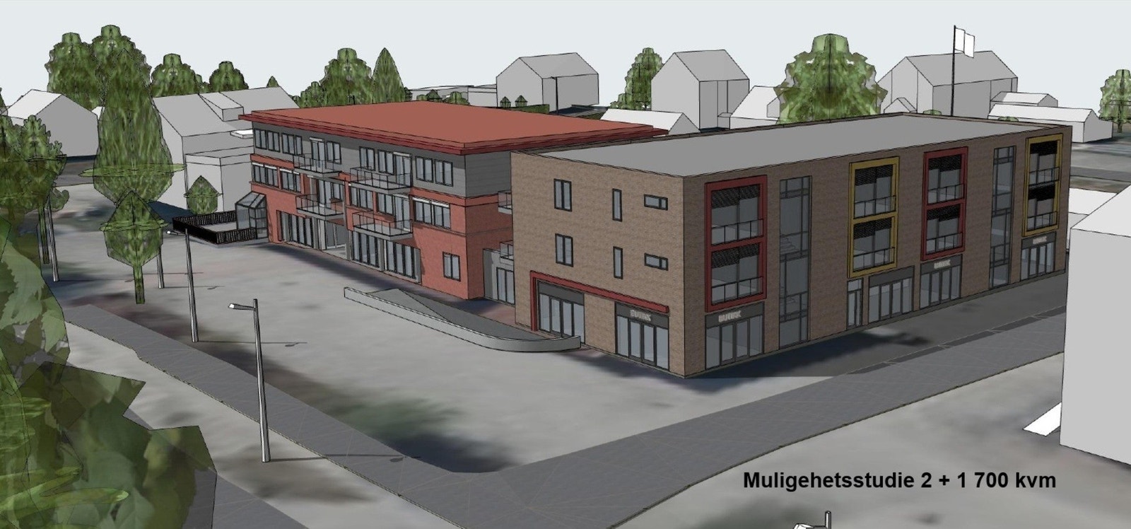 Mulighetsstudie 1 : pluss 1 700 kvm Galleribilde