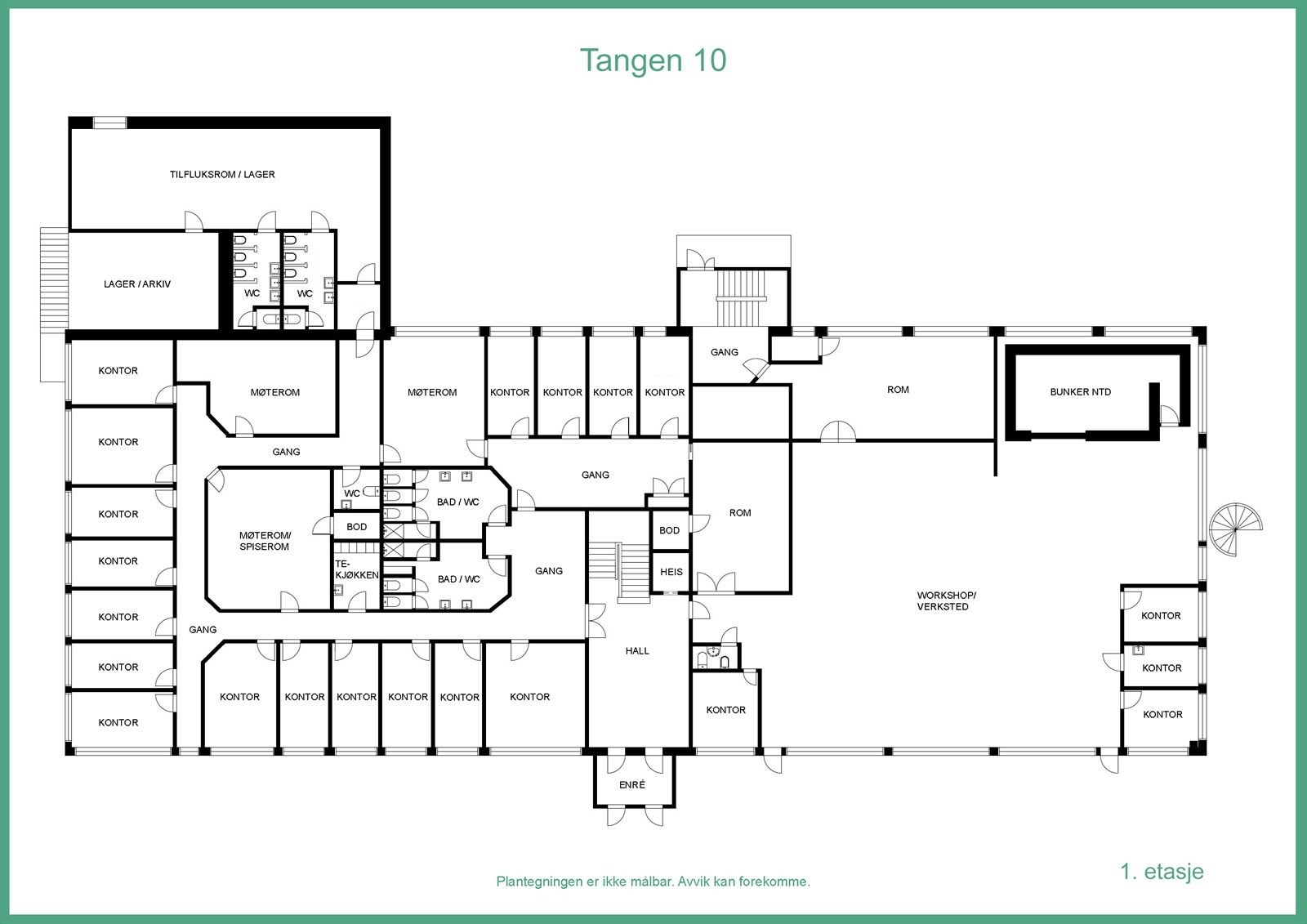 Plantegning Galleribilde