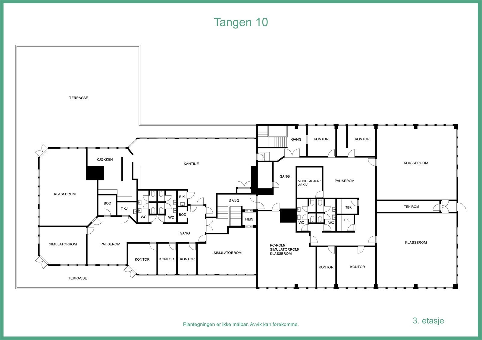 Plantegning Galleribilde