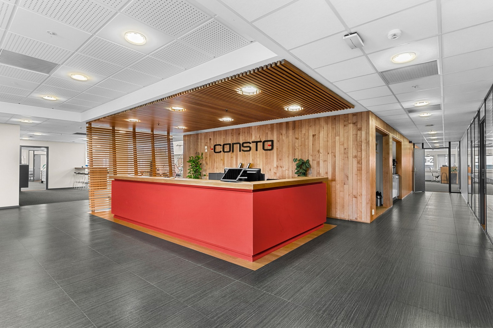 Kundemottak / resepsjonsområde i fjerde etasje. Galleribilde