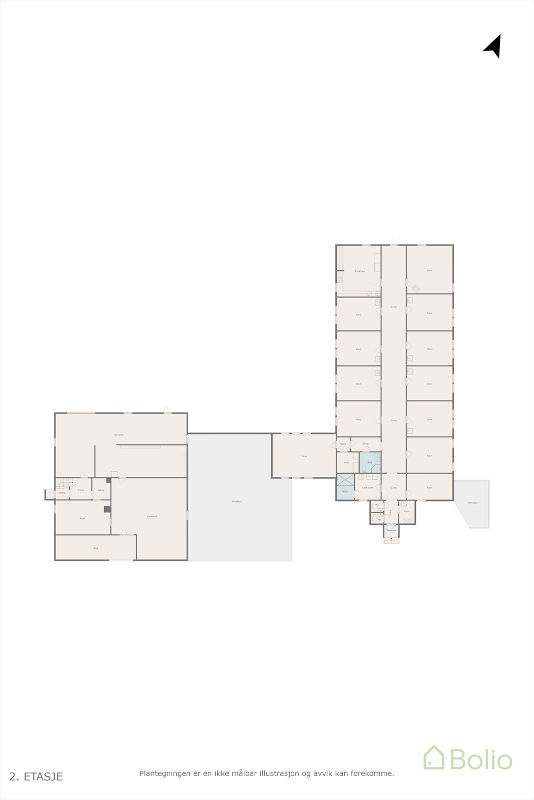 Plantegning Galleribilde