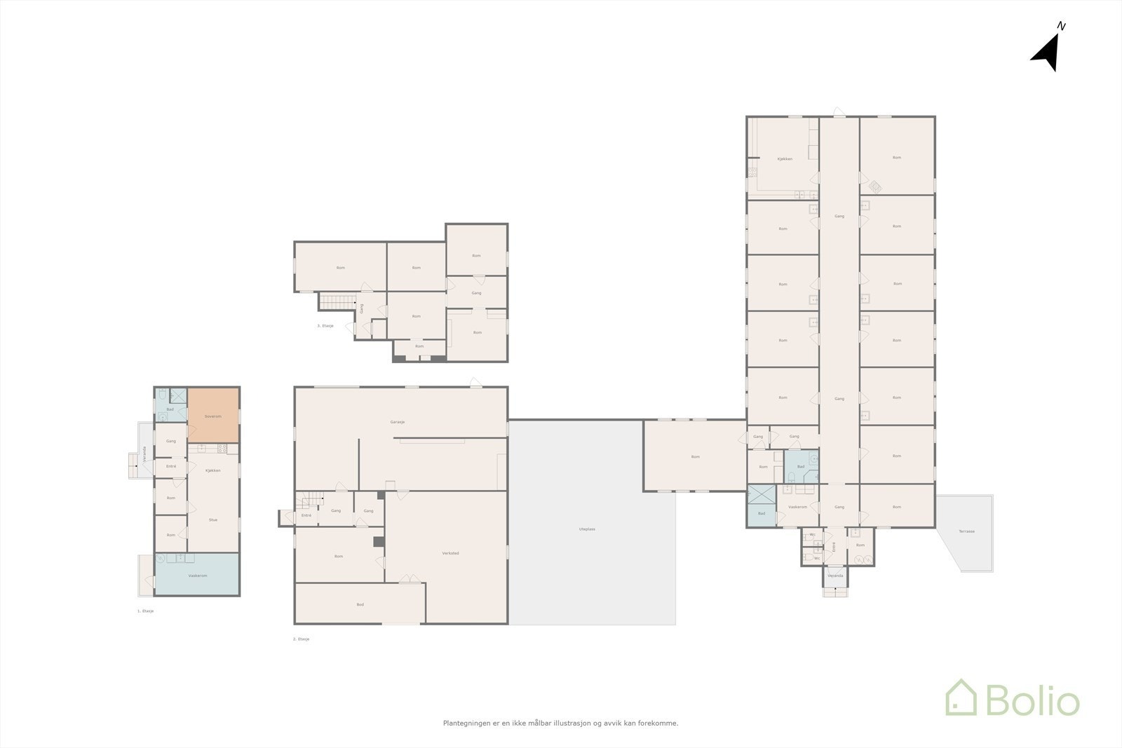 Plantegning Galleribilde
