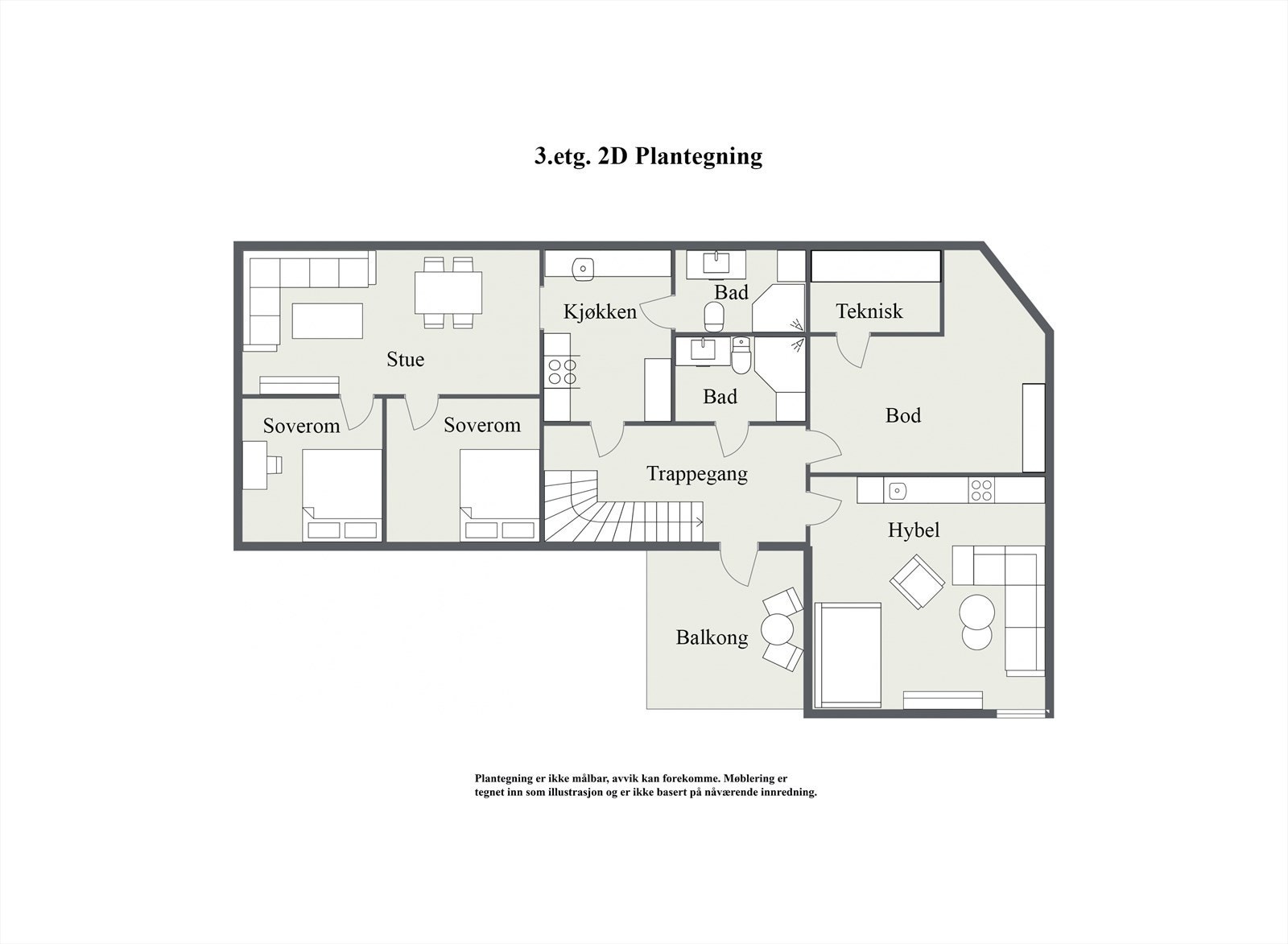 3.etg. - 2D Floor Plan.jpg Galleribilde