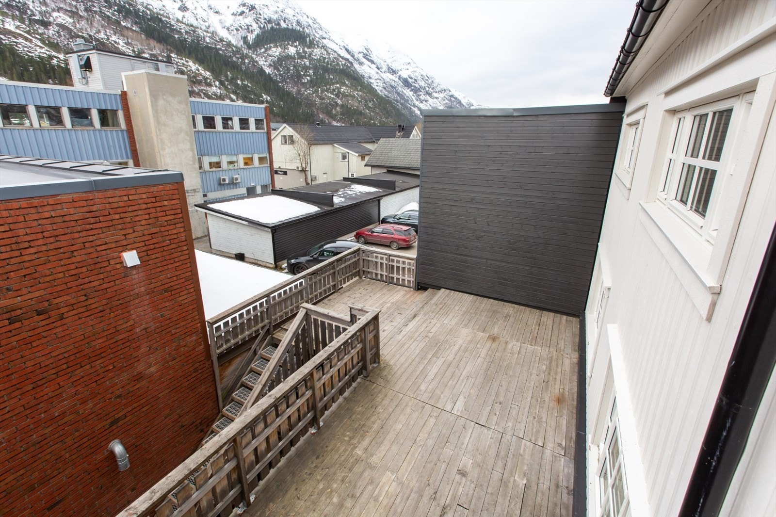 Utsikt fra balkongen Galleribilde