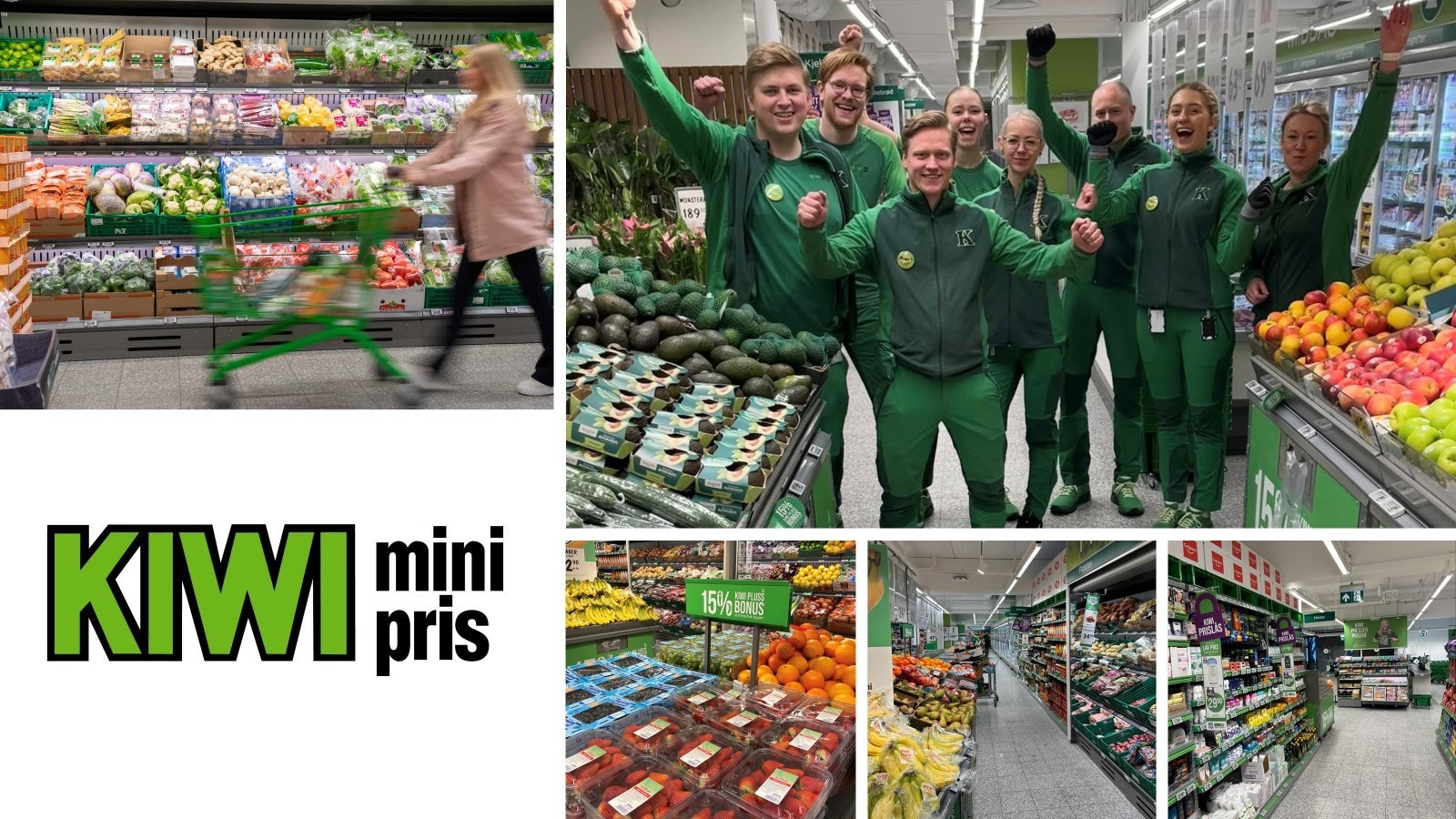 Du finner KIWI Adamstuen i 1. etasje i nabobygget Galleribilde