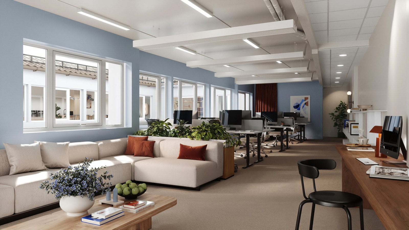 Illustrasjon for oppgraderte lokaler. Galleribilde