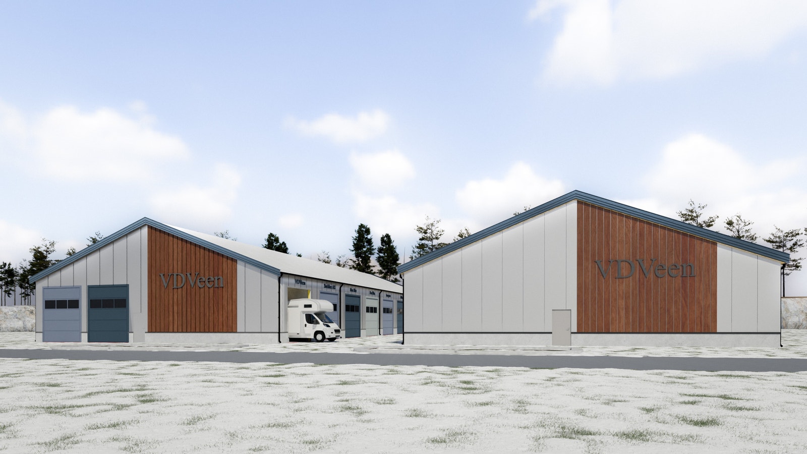 Illustrasjonsbilder Kongsbergporten Vinter. Galleribilde