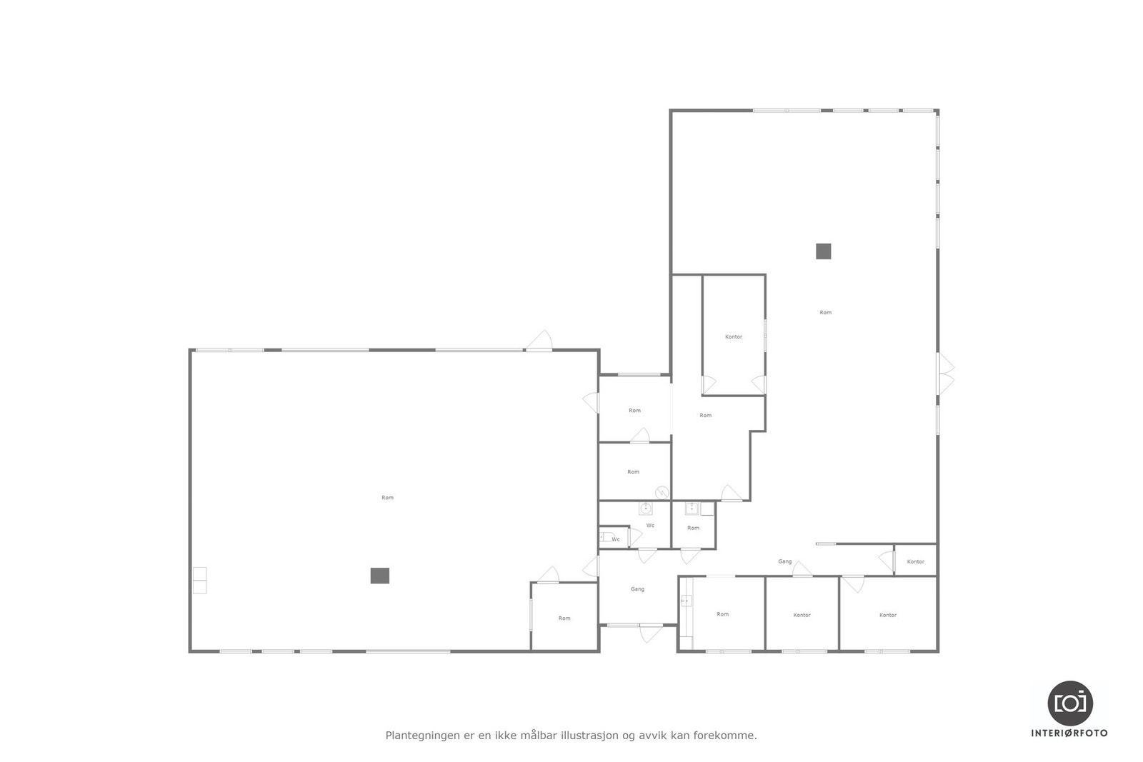 Plantegning Galleribilde