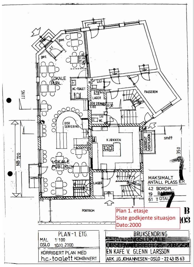 Historiske tegninger som serveringslokale (1-etg) Galleribilde